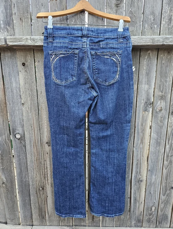 Lee Straight Leg Women's Jeans in Dark Blue Denim Size 19 - Picture 10 of 16